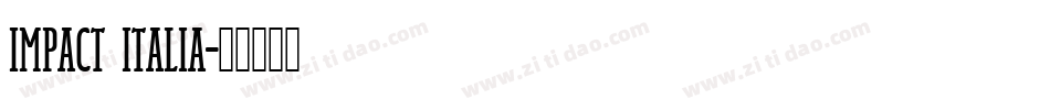 impact italia字体转换